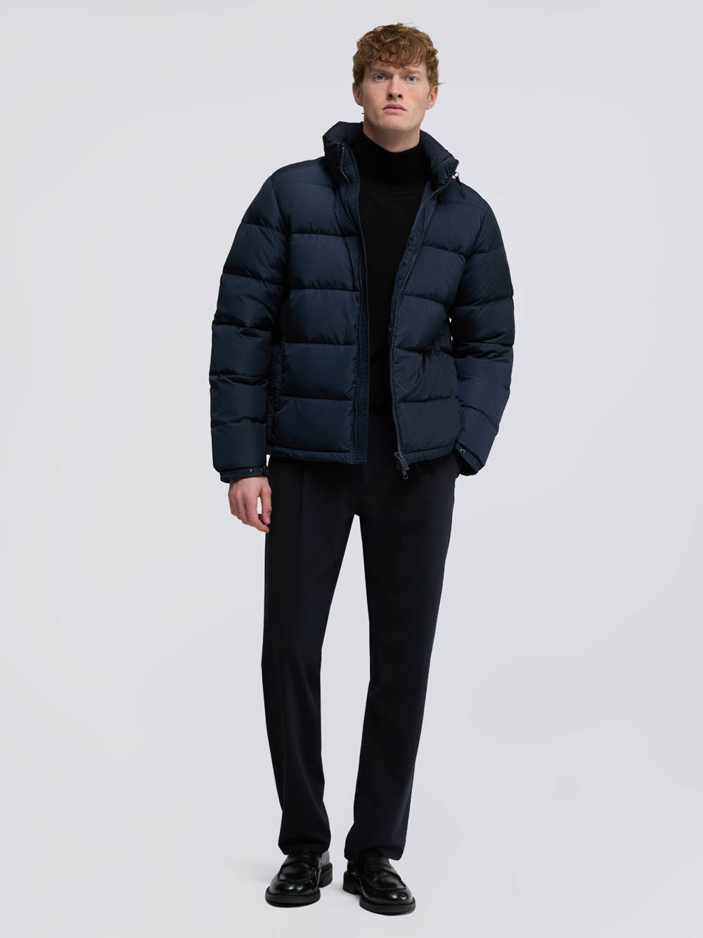 Aspesi Pocoelastica Re-quilted Jacket In Black