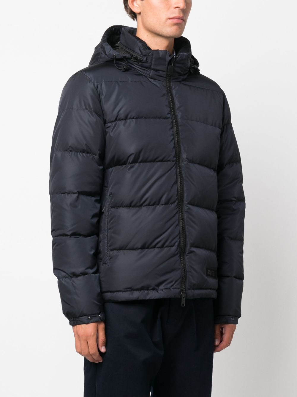 Aspesi Pocoelastica Re-quilted Jacket In Black