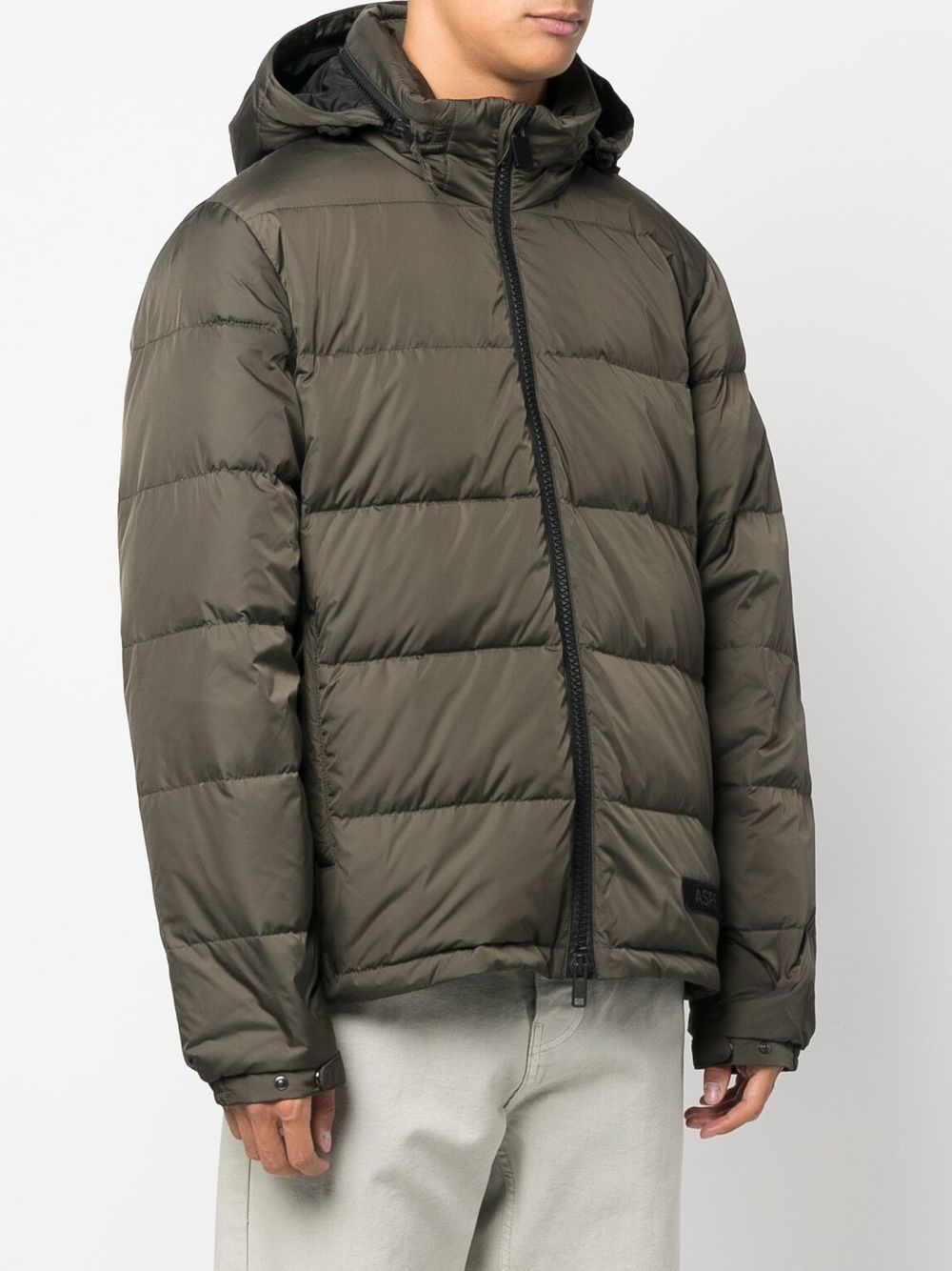Aspesi Pocoelastica Re-quilted Jacket In Green