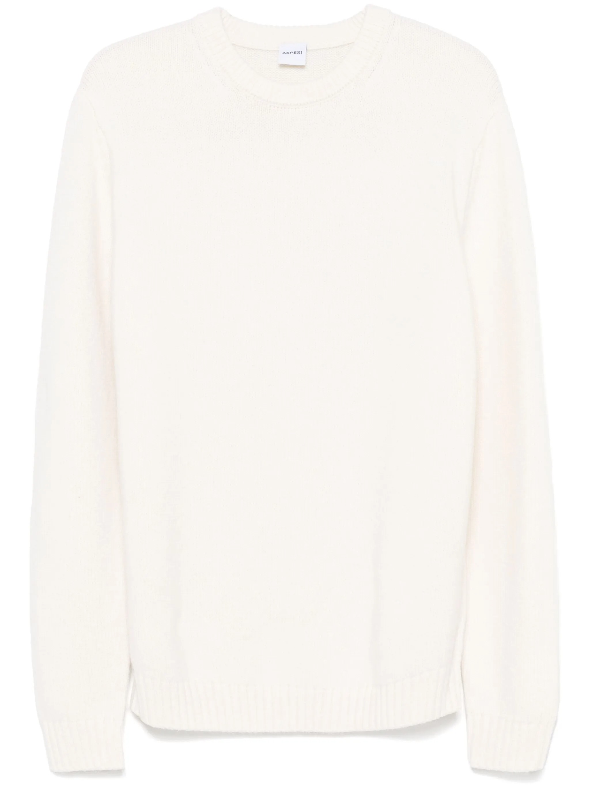 Aspesi Crew-neck Sweater Mod. M 160 In White