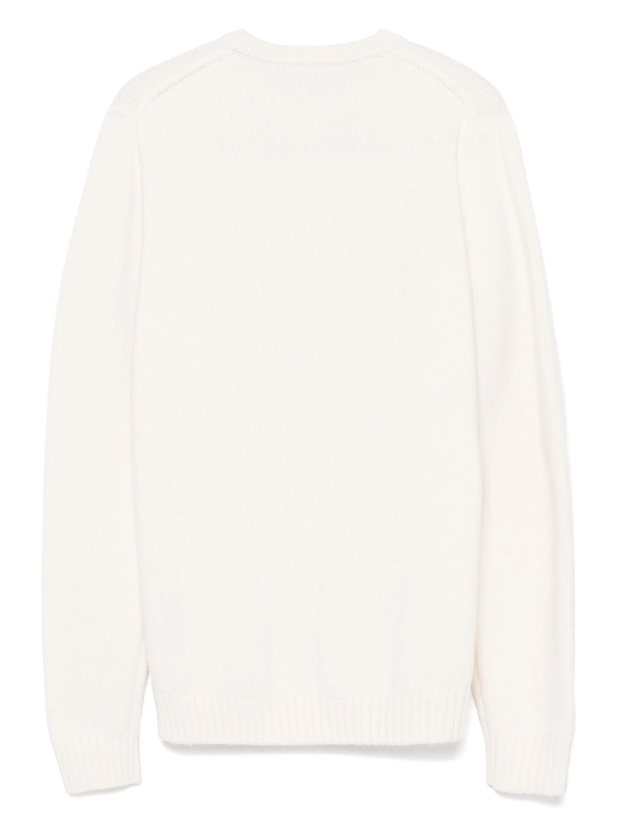 Aspesi Crew-neck Sweater Mod. M 160 In White