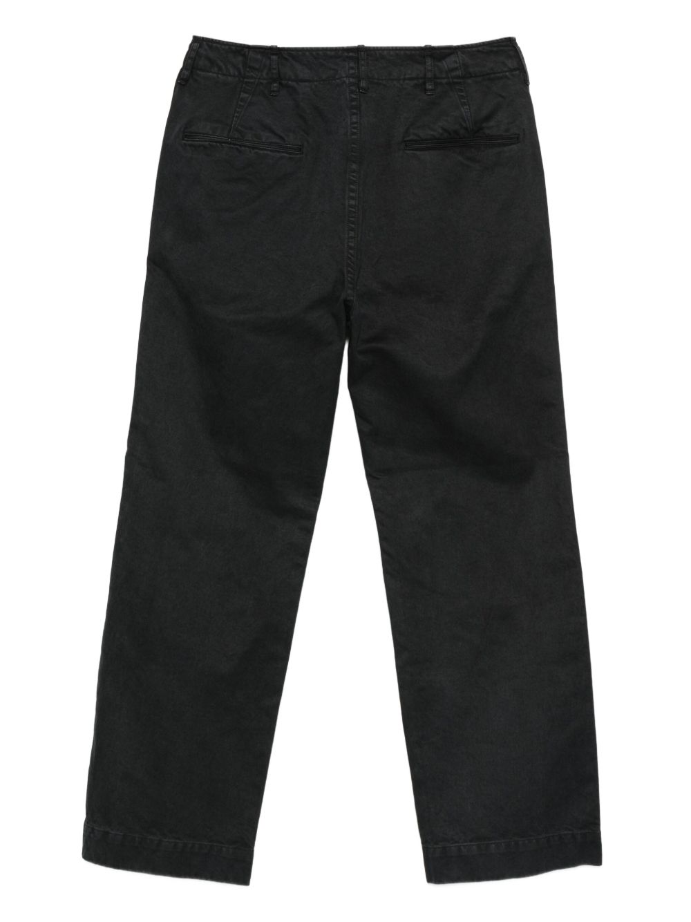 product dyed finx chino narrow pants man black - AURALEE - d — 2