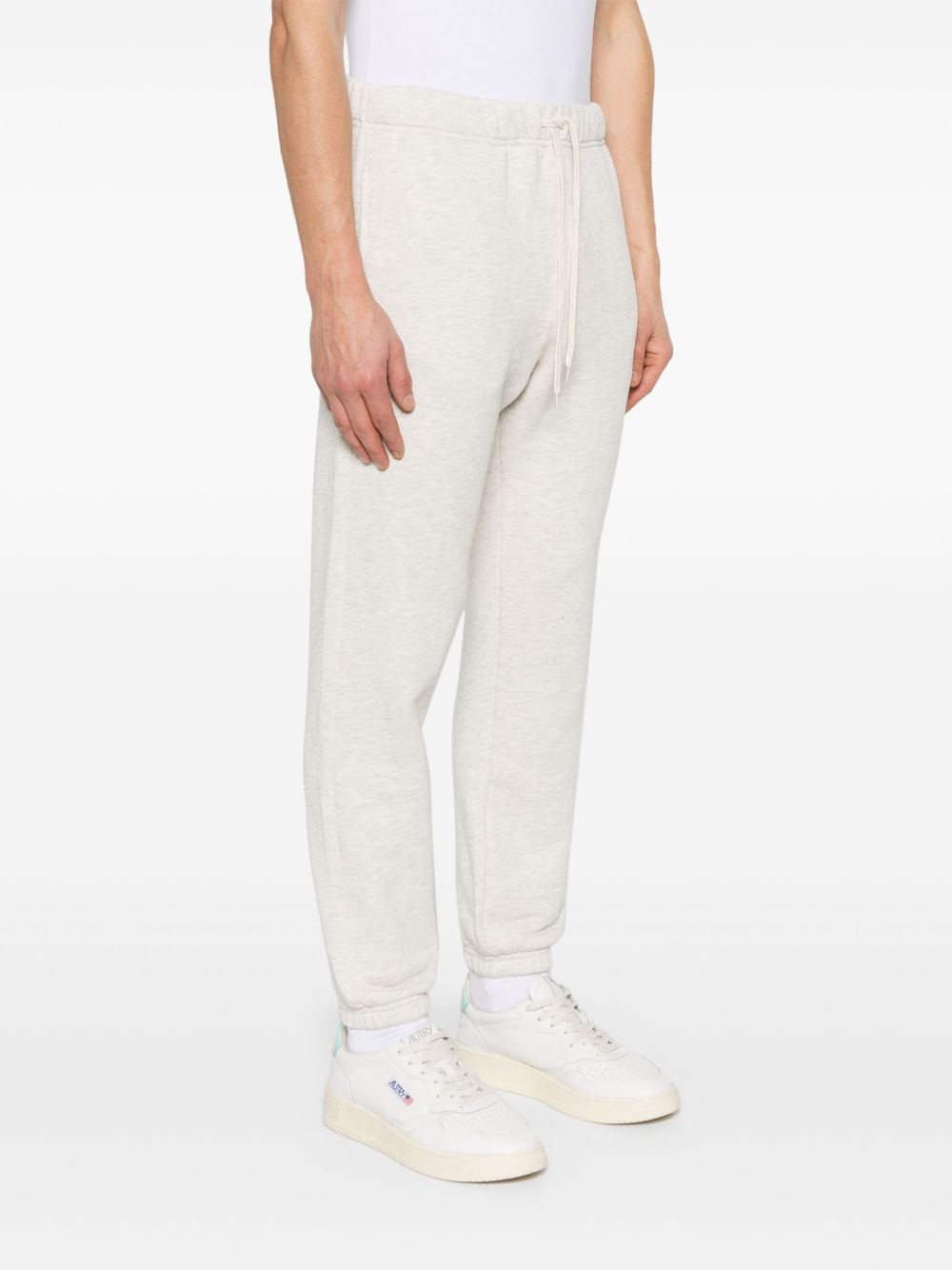 Autry Straight Leg Trousers Elastic Waistband In White