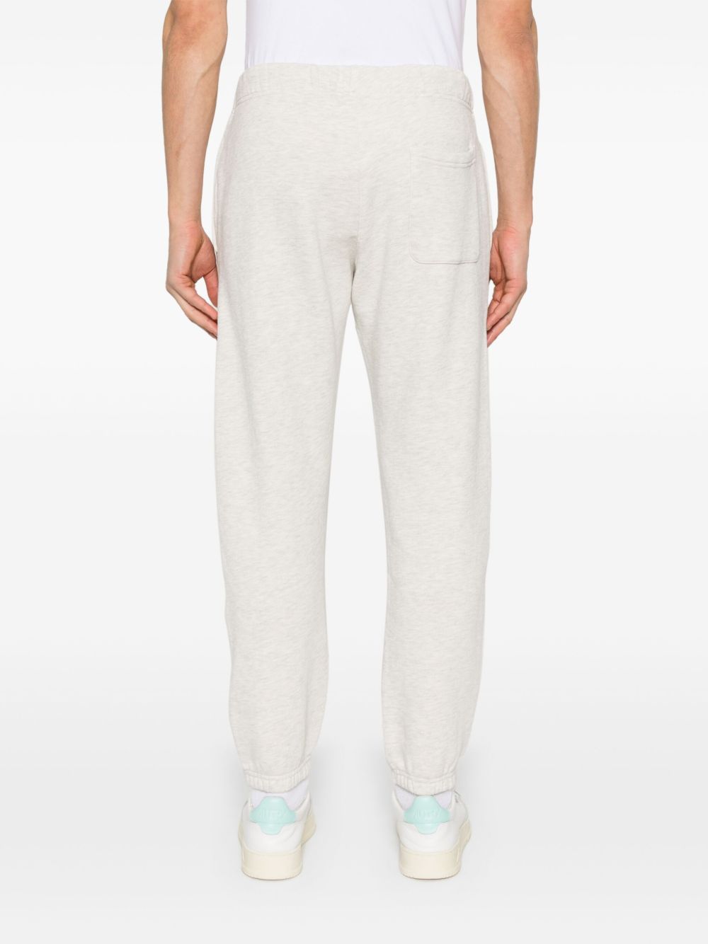 Autry Straight Leg Trousers Elastic Waistband In White