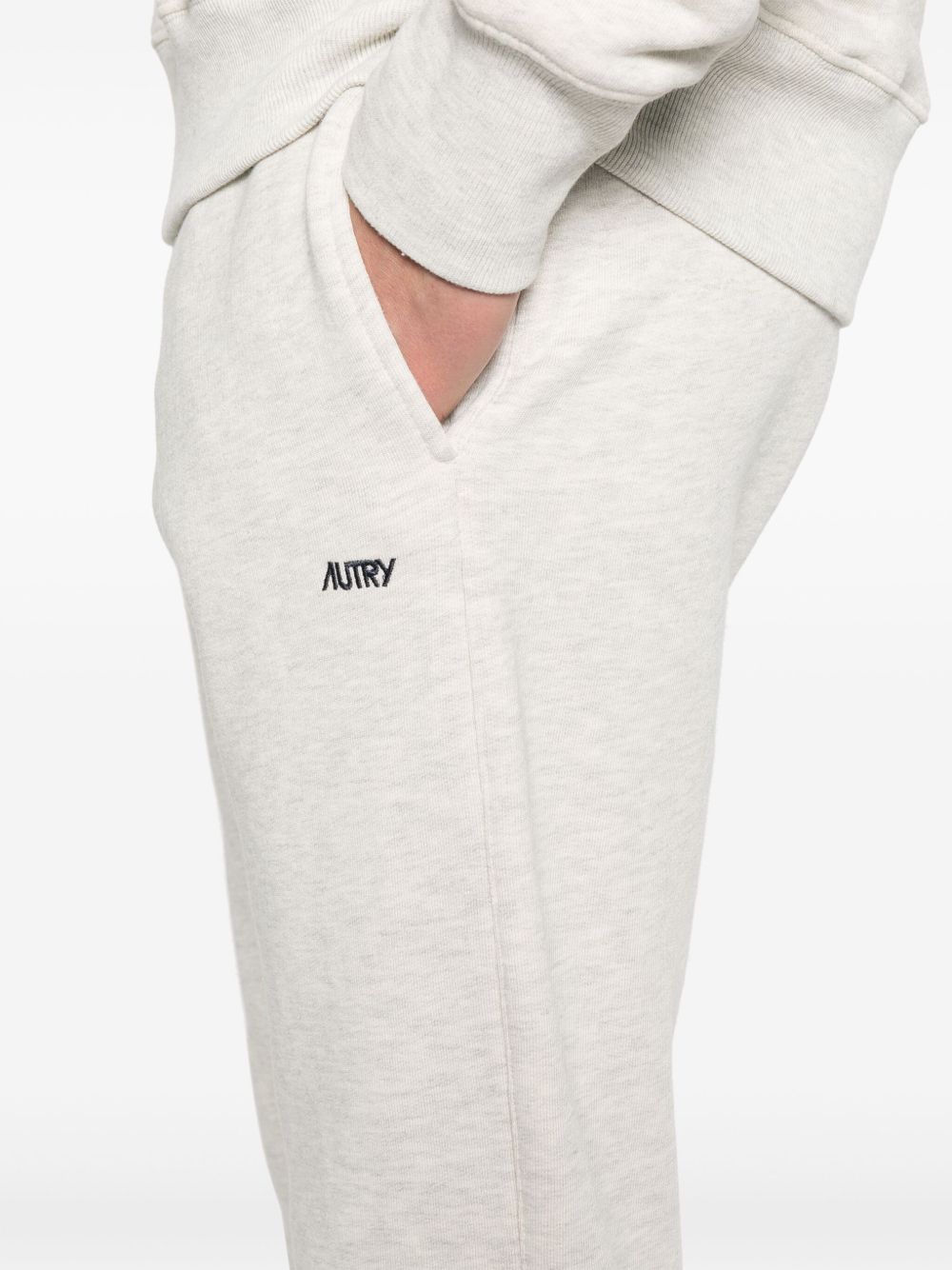 Autry Straight Leg Trousers Elastic Waistband In White