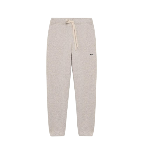 Autry Straight Leg Trousers Elastic Waistband In White
