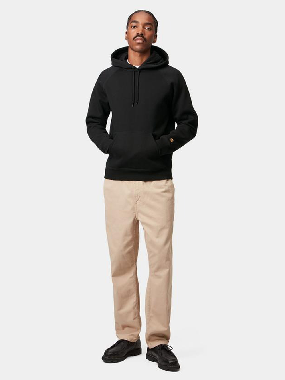 Carhartt Chase Hooded Sweatshirt In Black