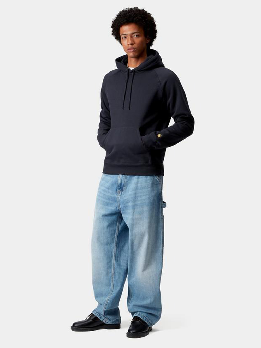Carhartt Chase Hooded Sweatshirt In Black