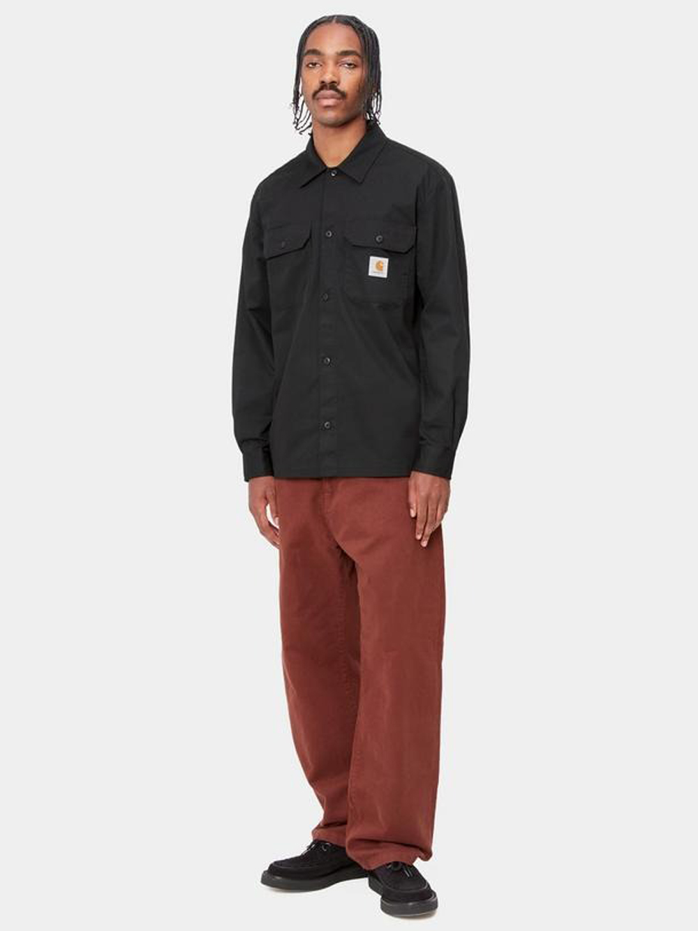 Carhartt L/s Craft Shirt In Black