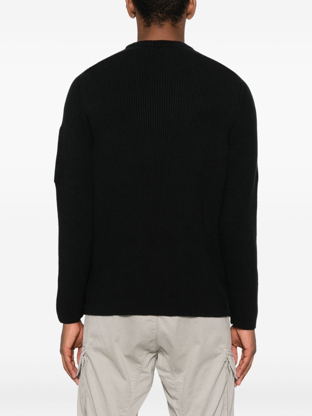 C.p. Company Crewneck Sweater In Black