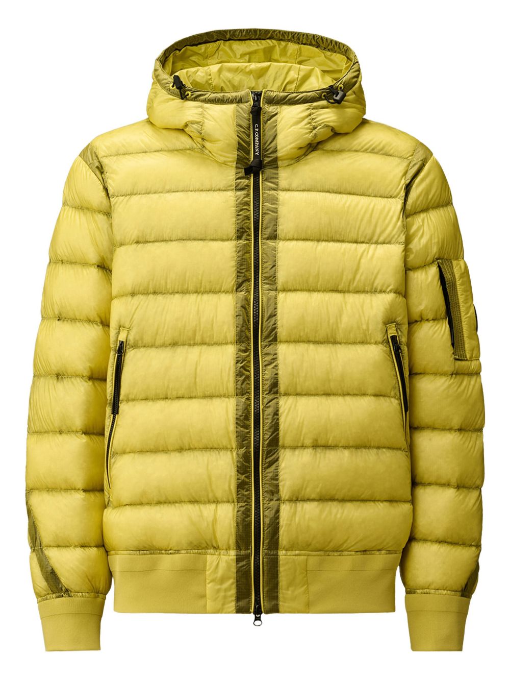 C.p. Company D.d. Shell Hooded Down Jacket In Yellow