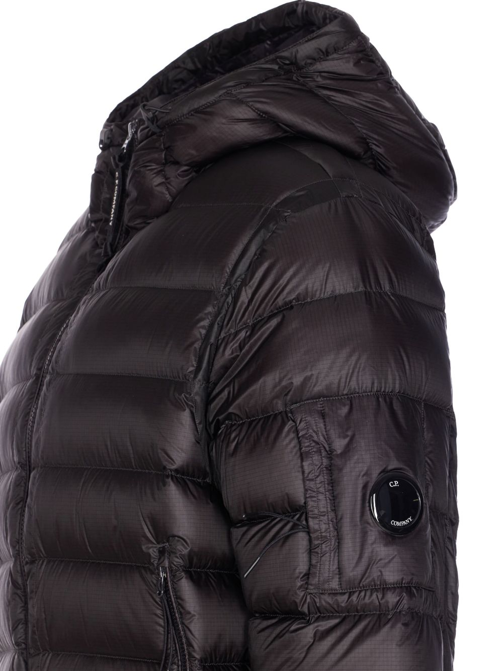 C.p. Company D.d. Shell Hooded Down Jacket In Black
