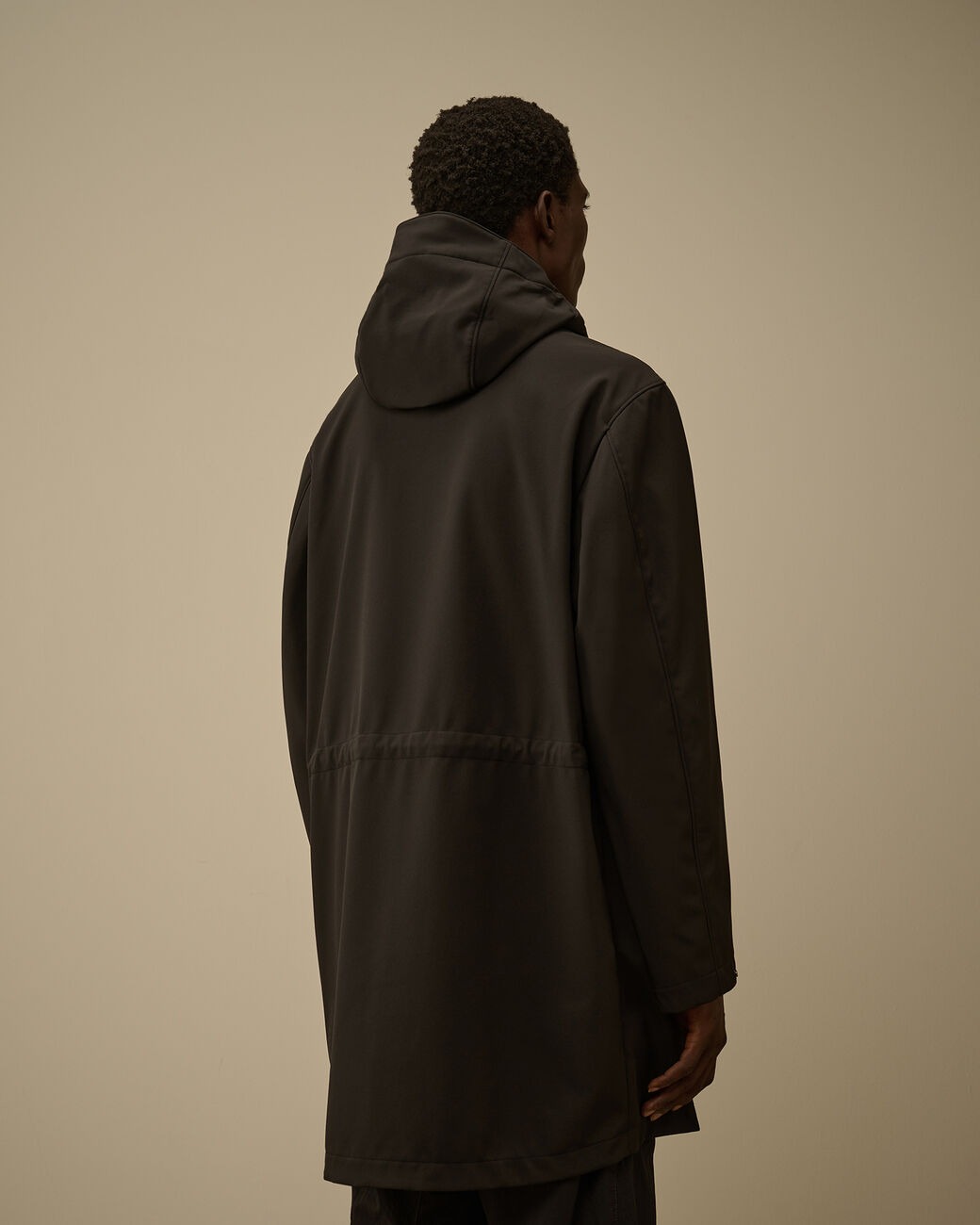 C.p. Company Shell-r Hooded Parka In Black