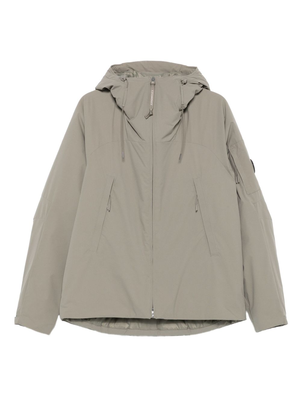 C.p. Company Pro-teck Hooded Padded Jacket Uomo Stone Rock In Multi