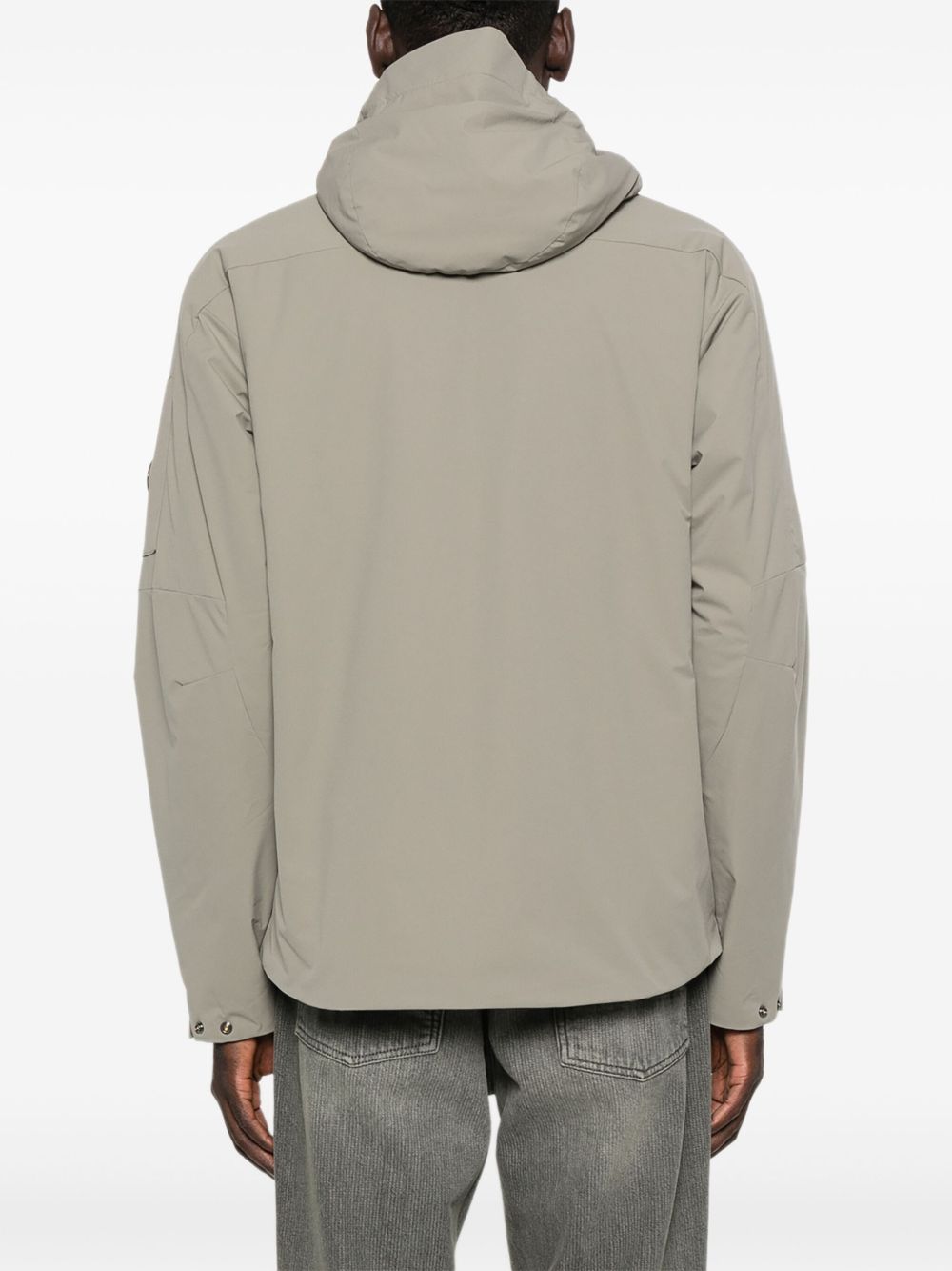 C.p. Company Pro-teck Hooded Padded Jacket Uomo Stone Rock In Multi