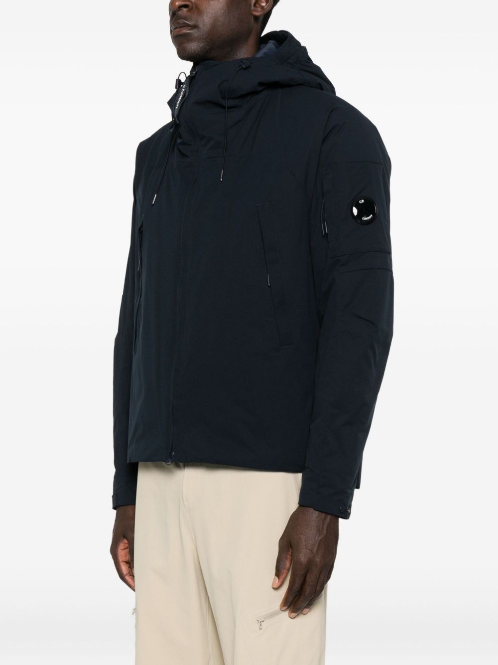 C.p. Company Pro-teck Hooded Padded Jacket In Animal Print