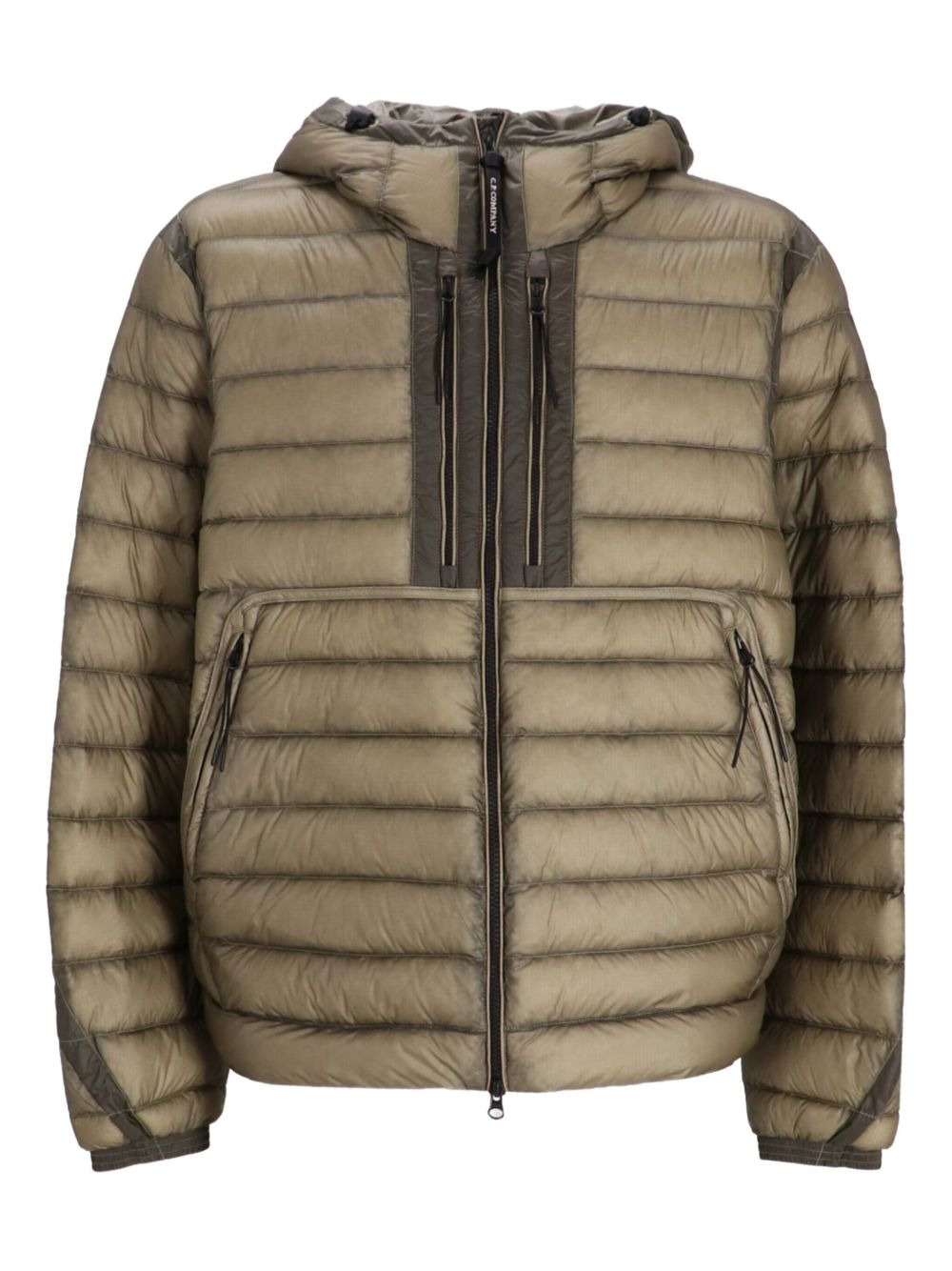 C.p. Company D.d. Shell Google Down Jacket In Green