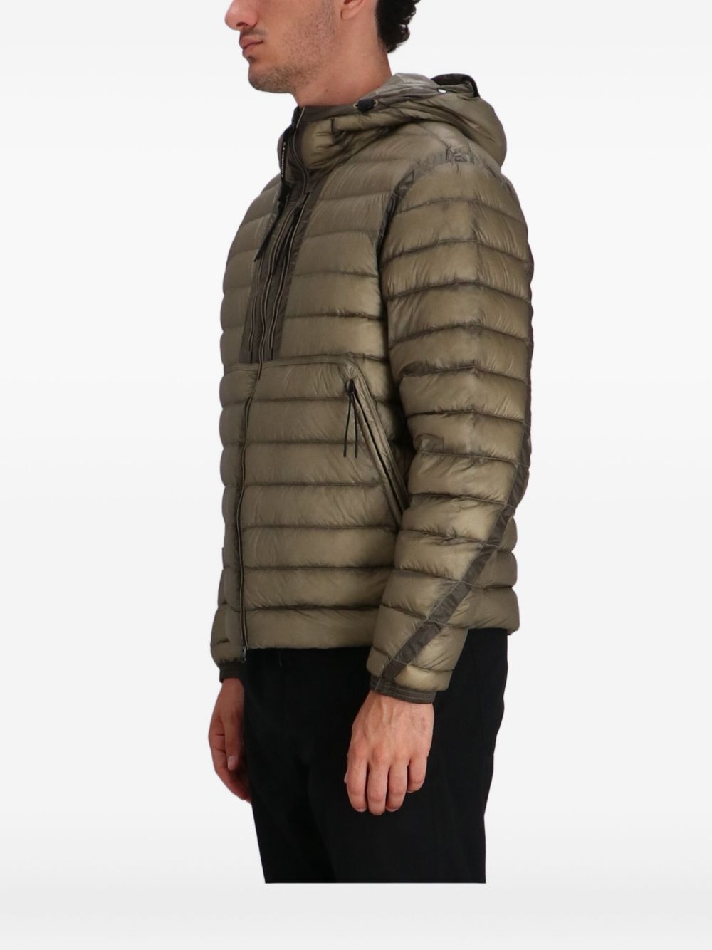 C.p. Company D.d. Shell Google Down Jacket In Green