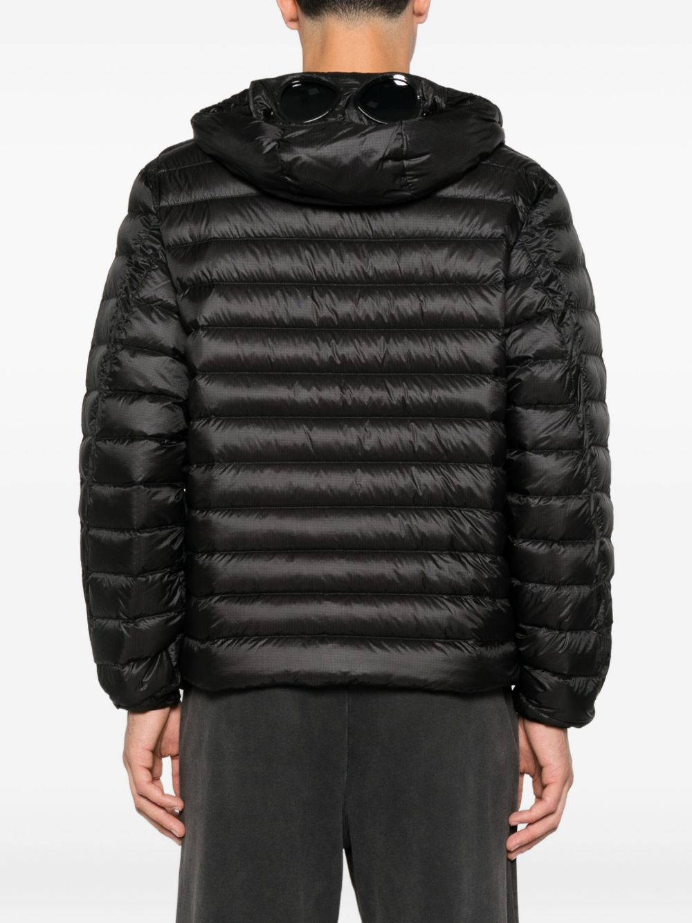 C.p. Company D.d. Shell Google Down Jacket In Black