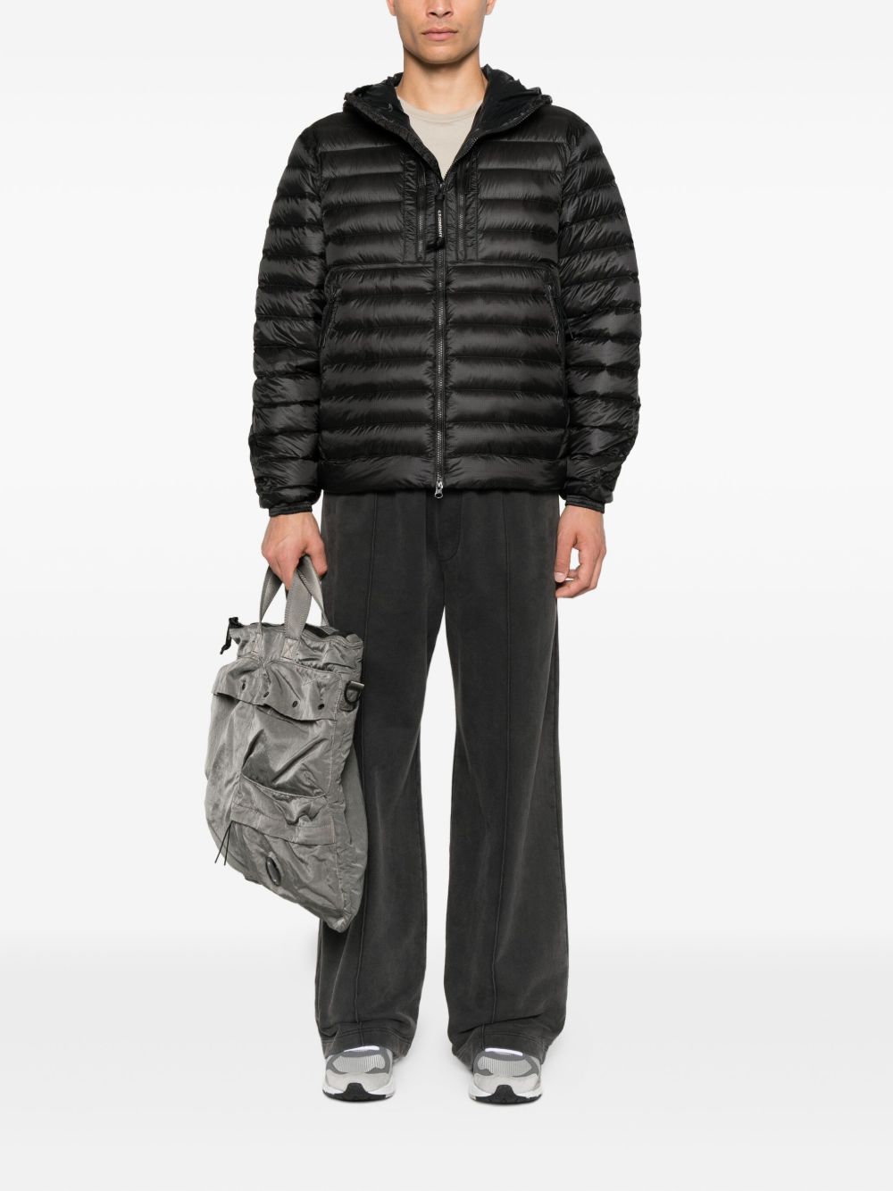C.p. Company D.d. Shell Google Down Jacket In Black