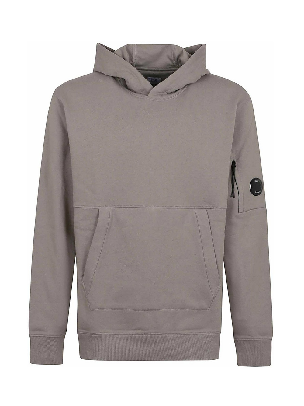 C.p. Company Diagonal Raised Fleece Hood Lens Sweatshirt In Multi