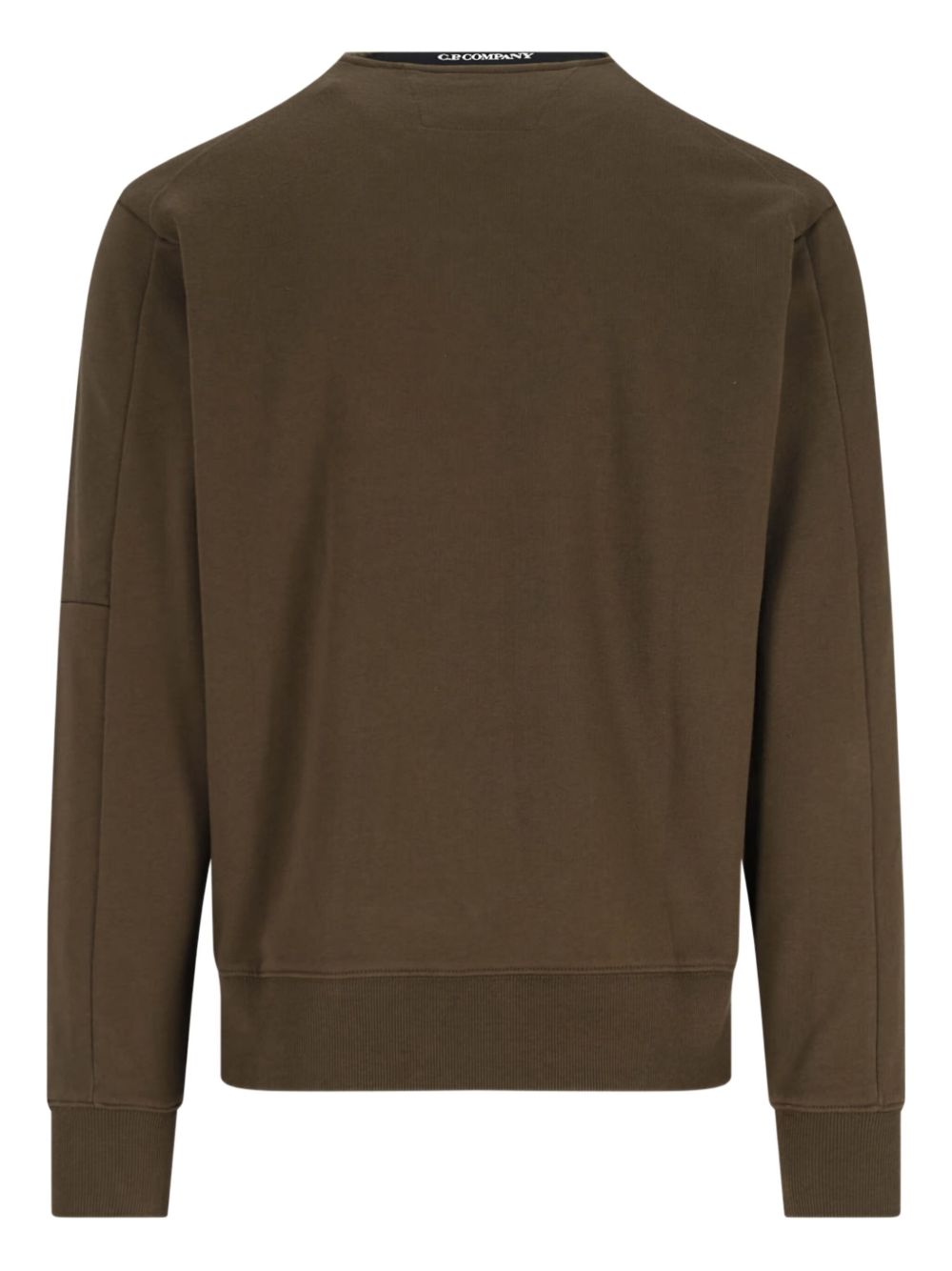 C.p. Company Diagonal Raised Fleece Sweatshirt In Brown