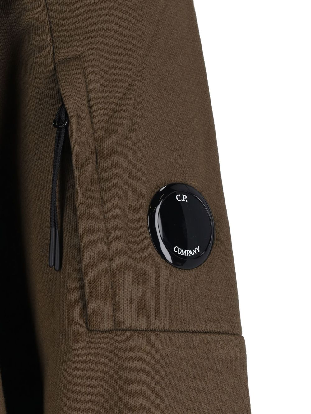 C.p. Company Diagonal Raised Fleece Sweatshirt In Brown
