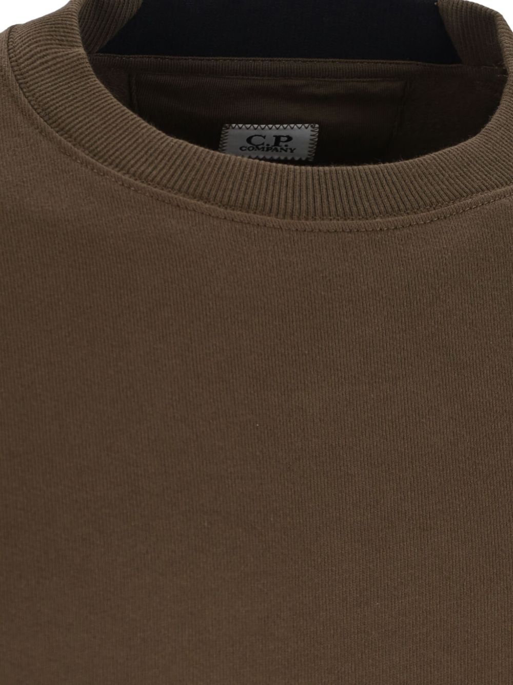 C.p. Company Diagonal Raised Fleece Sweatshirt In Brown