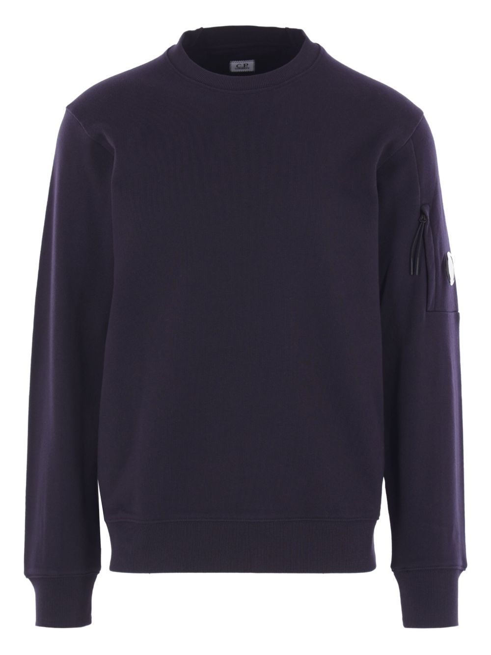 C.p. Company Diagonal Raised Fleece Sweatshirt In Purple