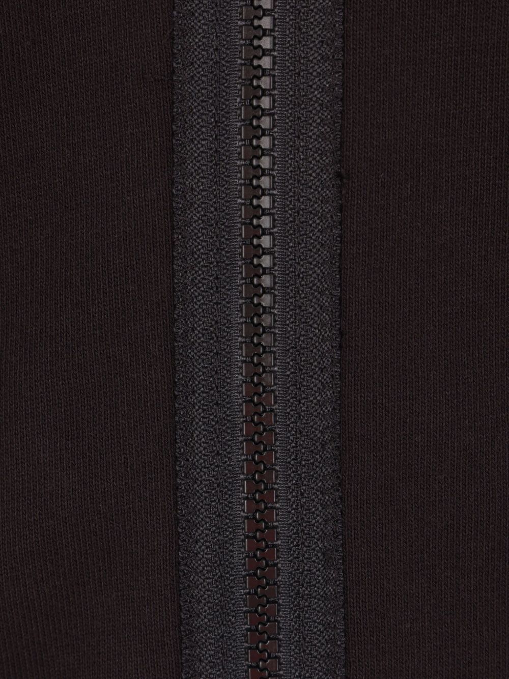 C.p. Company Sweatshirt Hooded Open Diagonal Raised Fleece In Brown