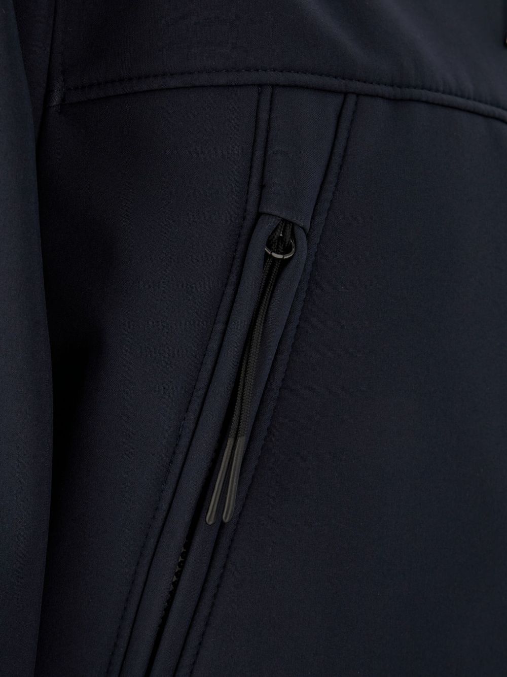 C.p. Company C.p.company Dark Blue Stretch Polyester Blend Jacket In Black