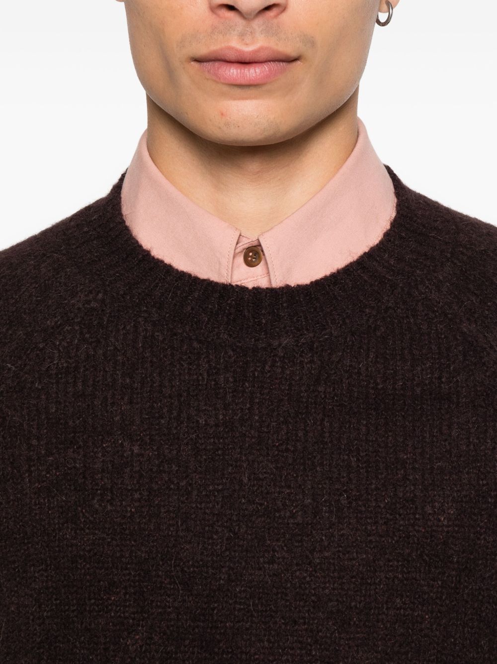 Dries Van Noten 03250 Melbourne 2709 M.k Sweater In Brown