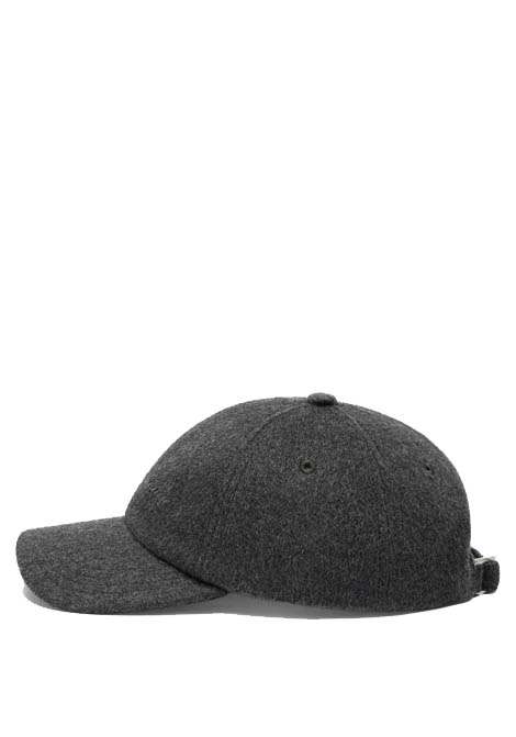 Jacquemus Le Casquette Cachemiro Baseball Cap Woman Dark Grey In Gray