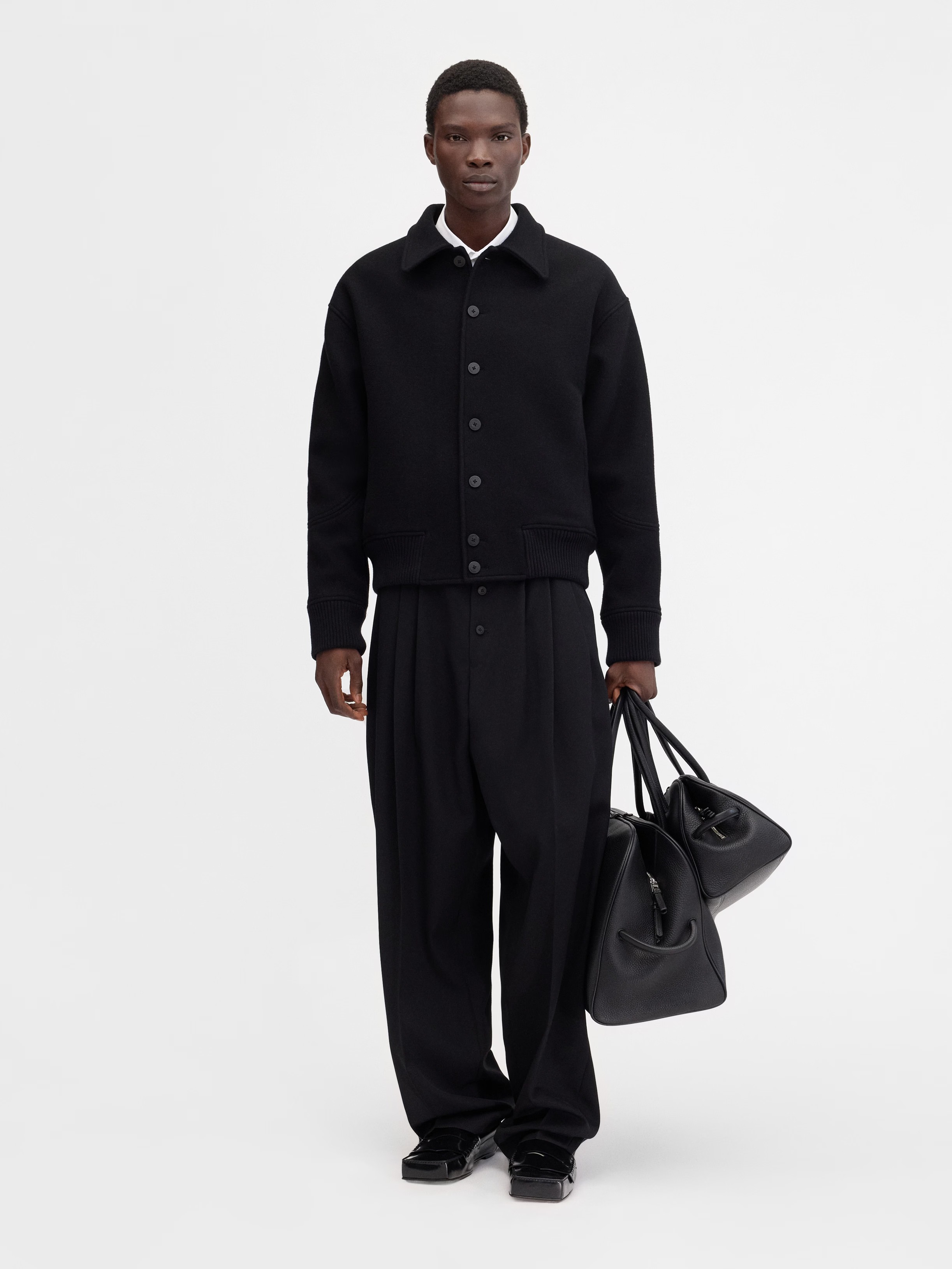 Jacquemus Le Bomber Feltro In Black