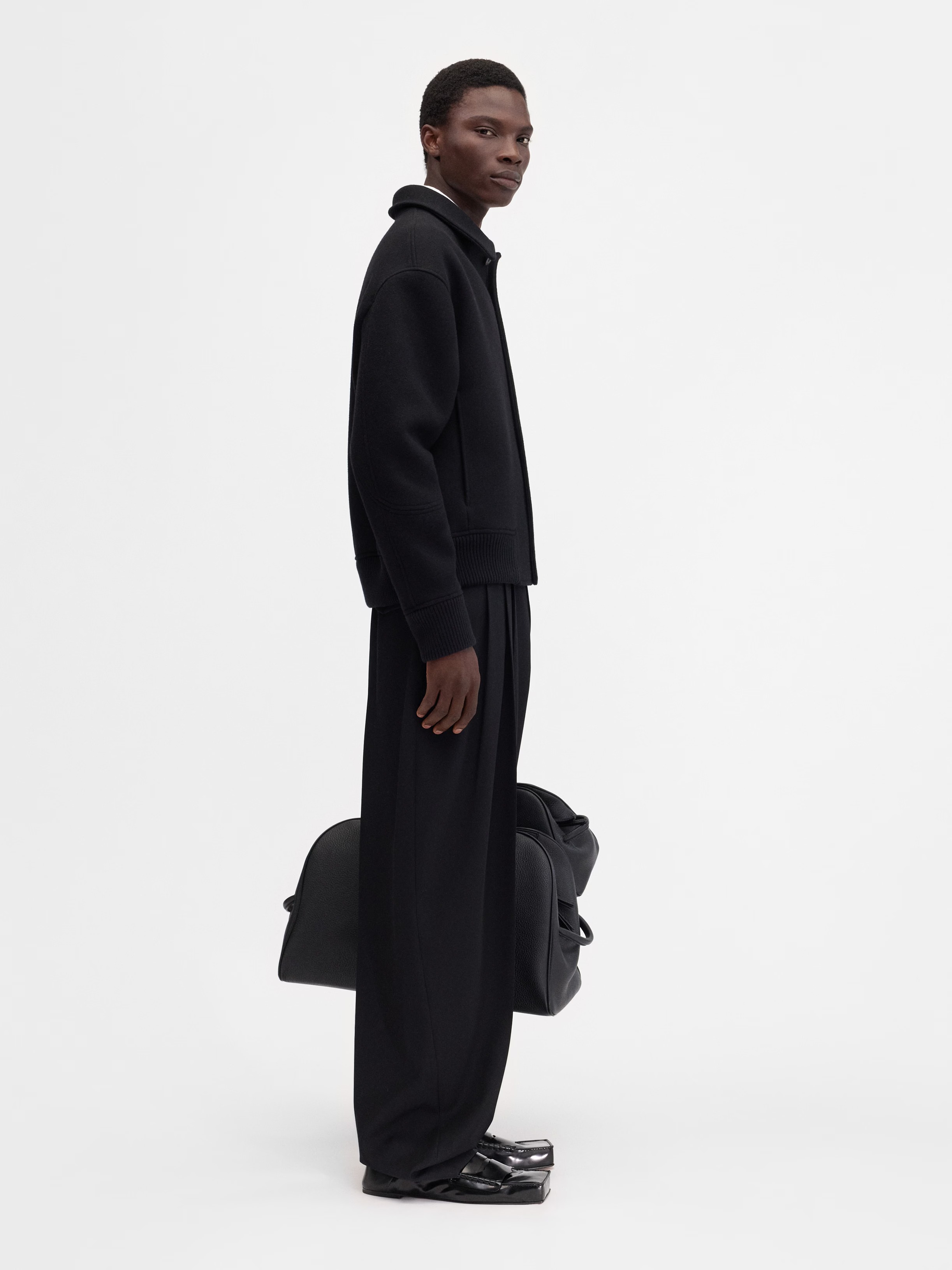 Jacquemus Le Bomber Feltro In Black
