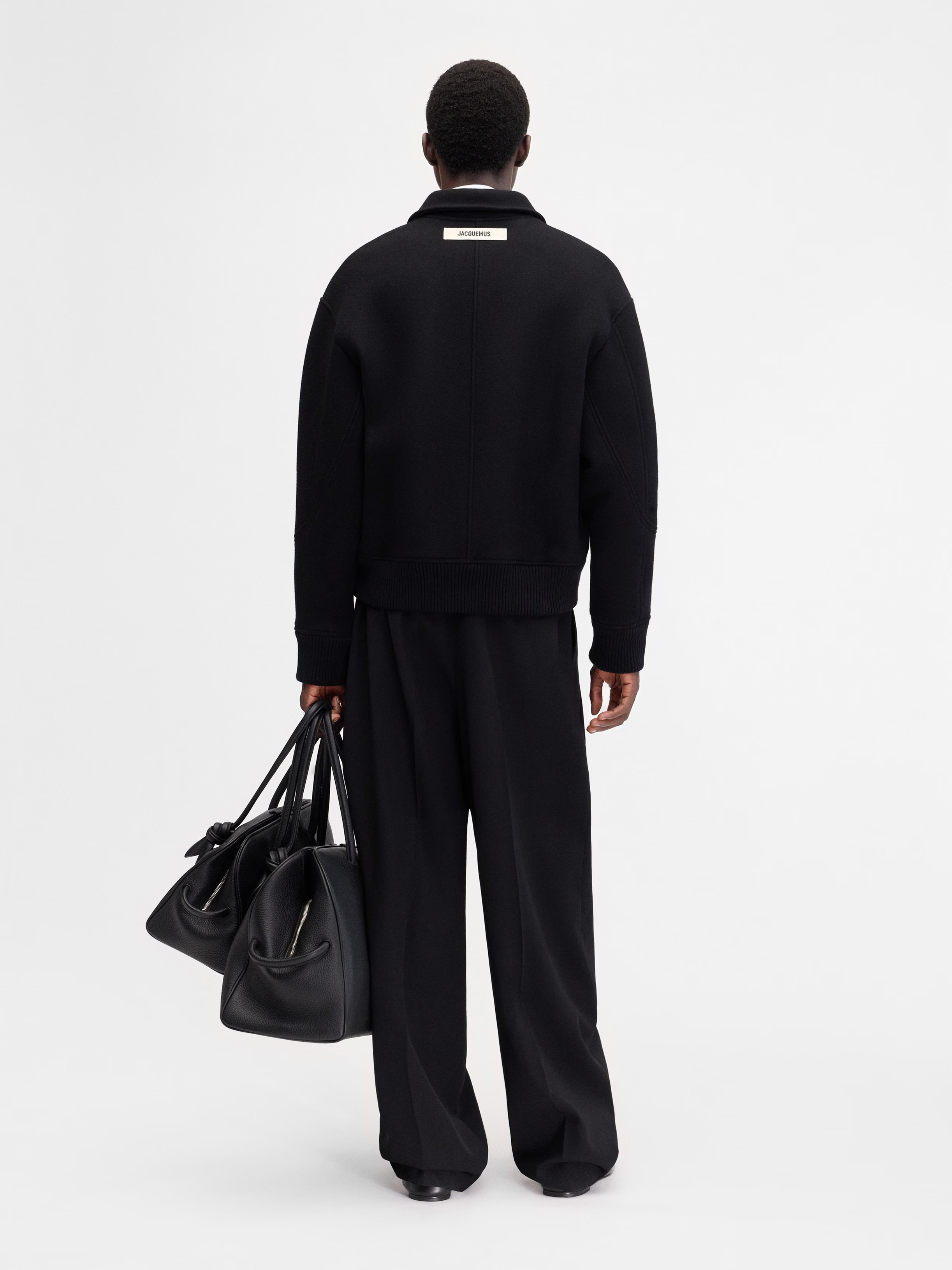 Jacquemus Le Bomber Feltro In Black