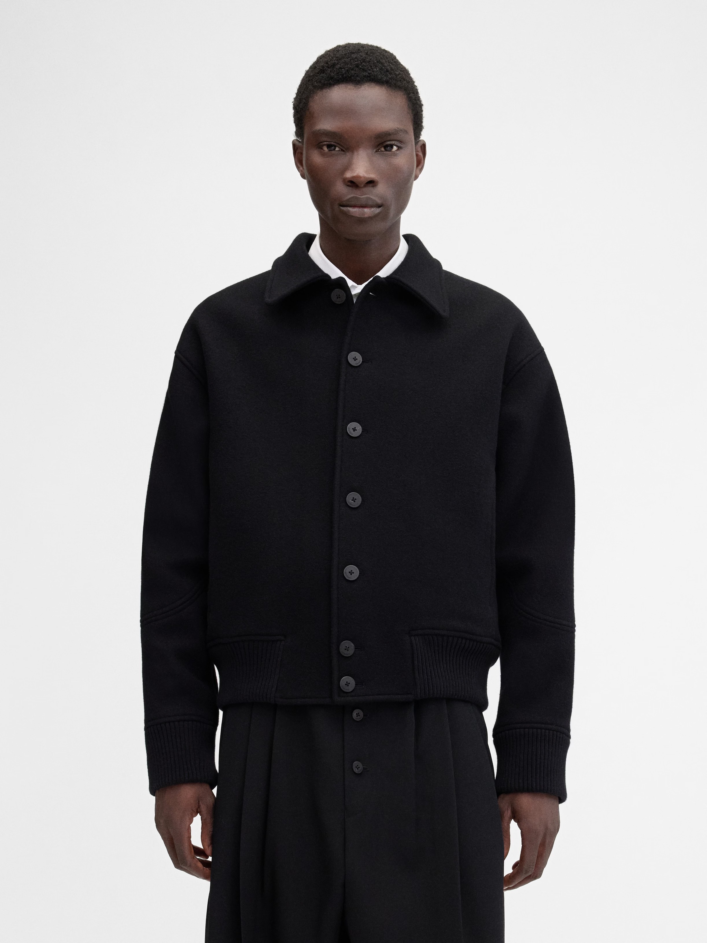 Jacquemus Le Bomber Feltro In Black