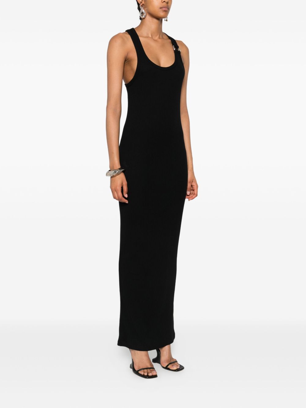 long dress piercing detail woman black - JEAN PAUL GAULTIER - d  2