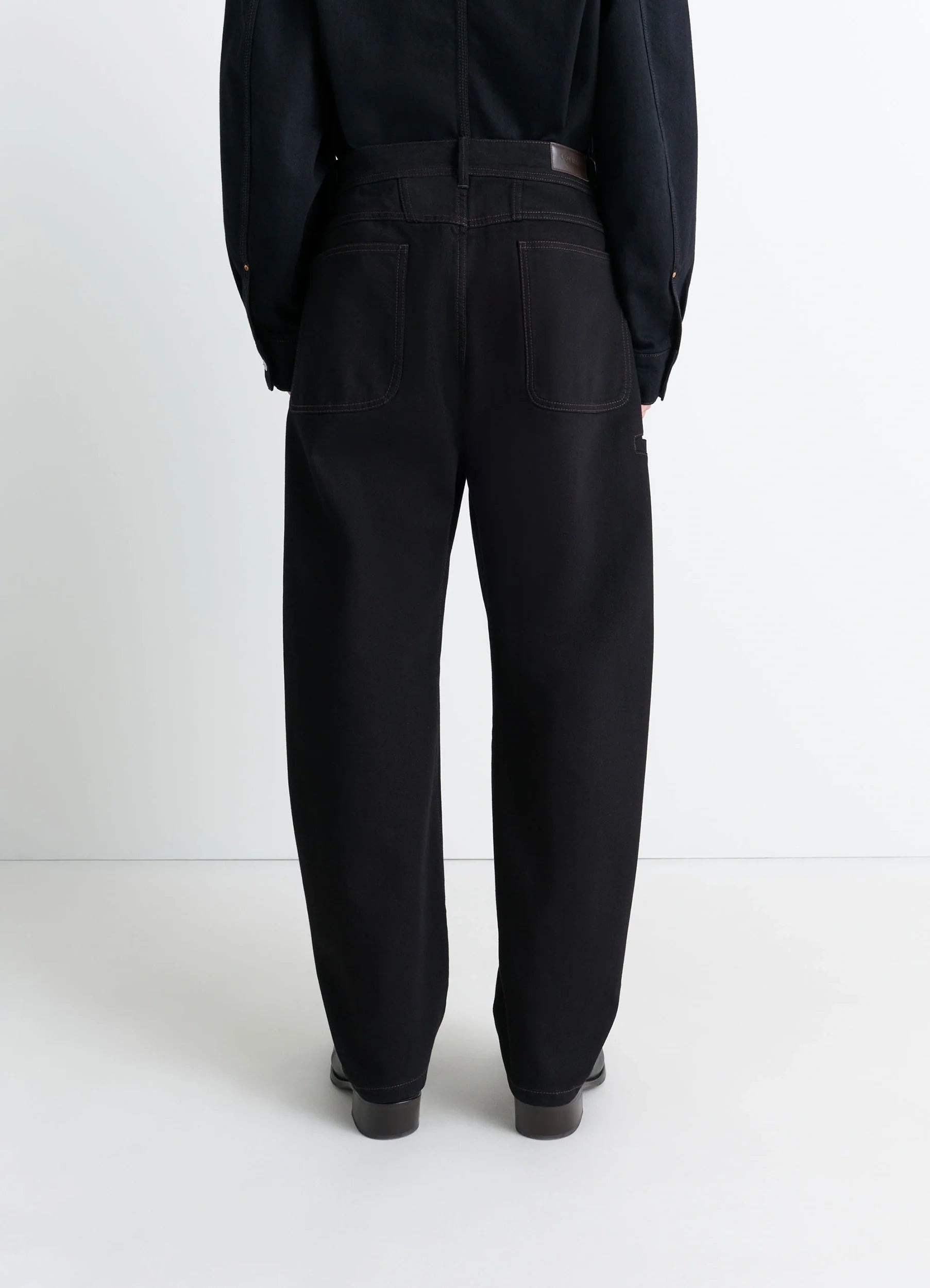 Lemaire Twisted Workwear Pants In Black