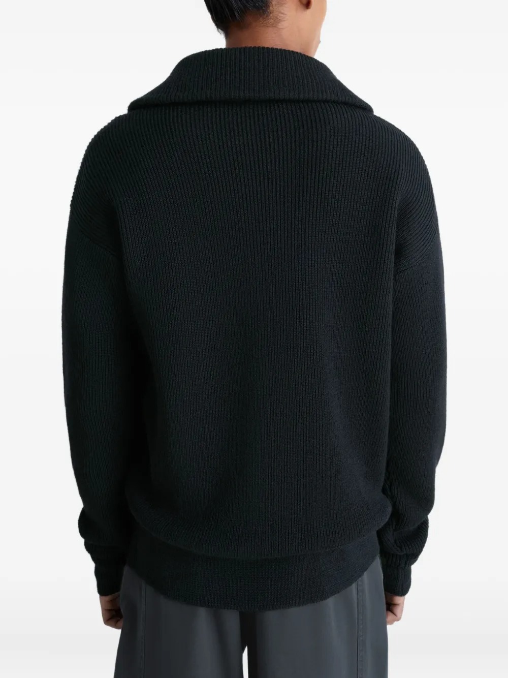 Lemaire Half Zio Sweater In Black