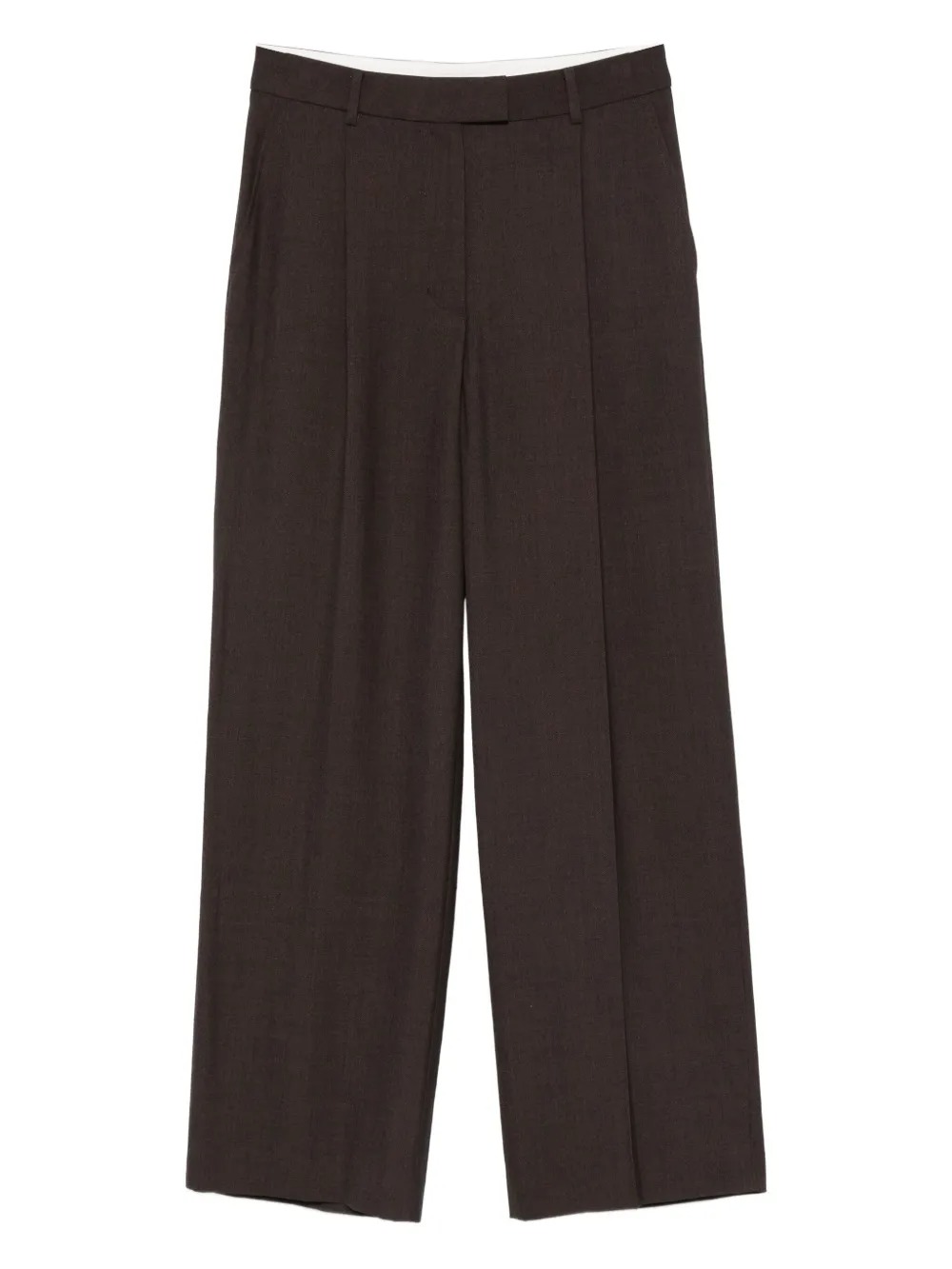 Low Classic Straight-leg Casual Pants In Brown