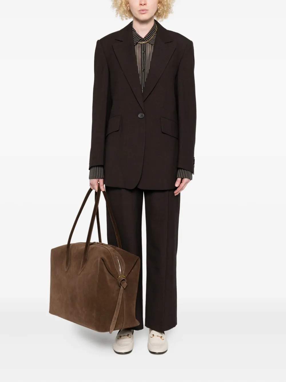 Low Classic Straight-leg Casual Pants In Brown