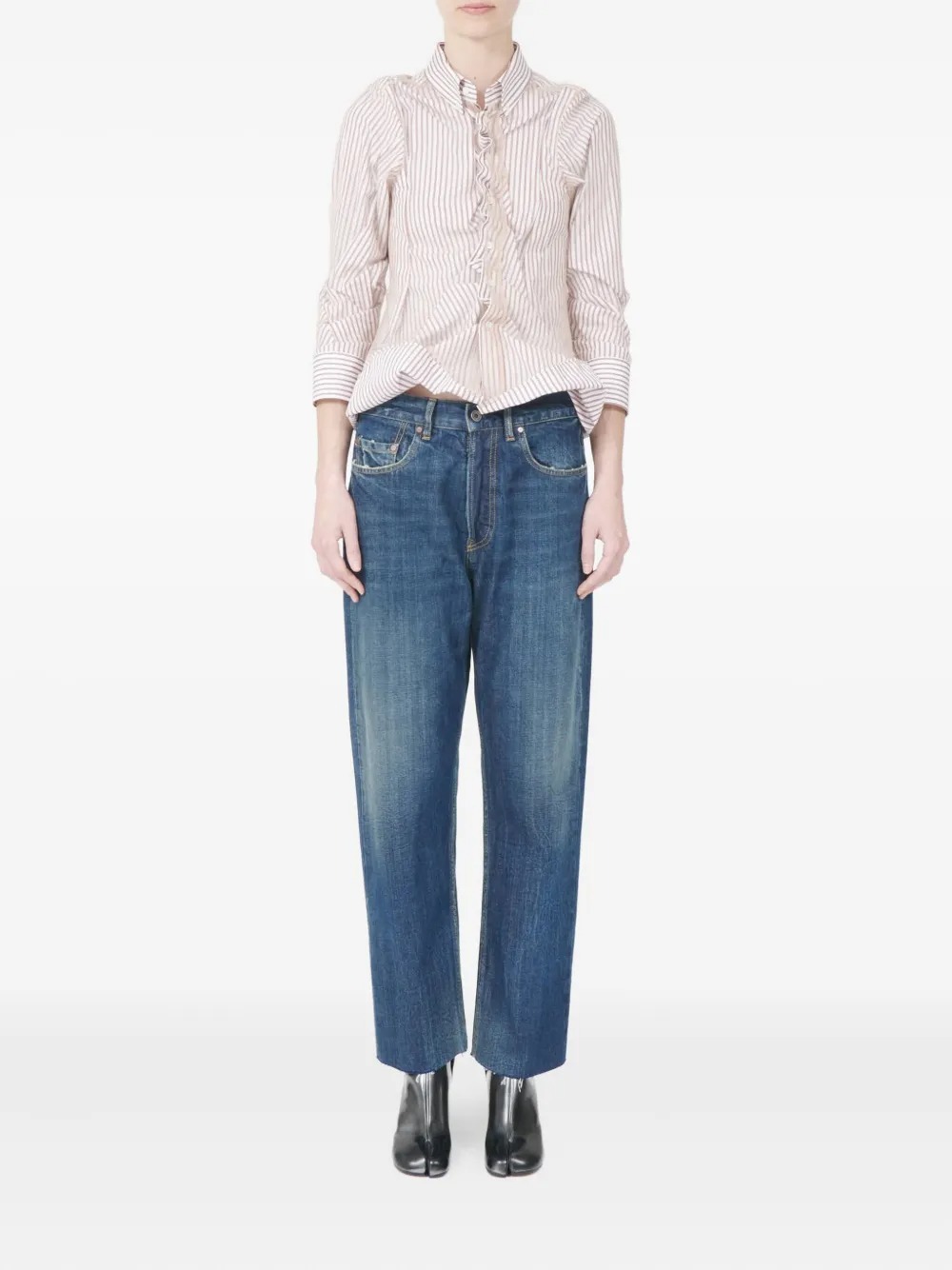 Maison Margiela Five Pocket Trousers Belt Loops In Blue