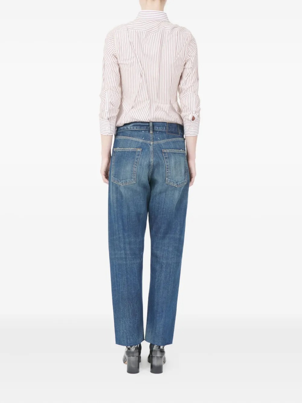 Maison Margiela Five Pocket Trousers Belt Loops In Blue
