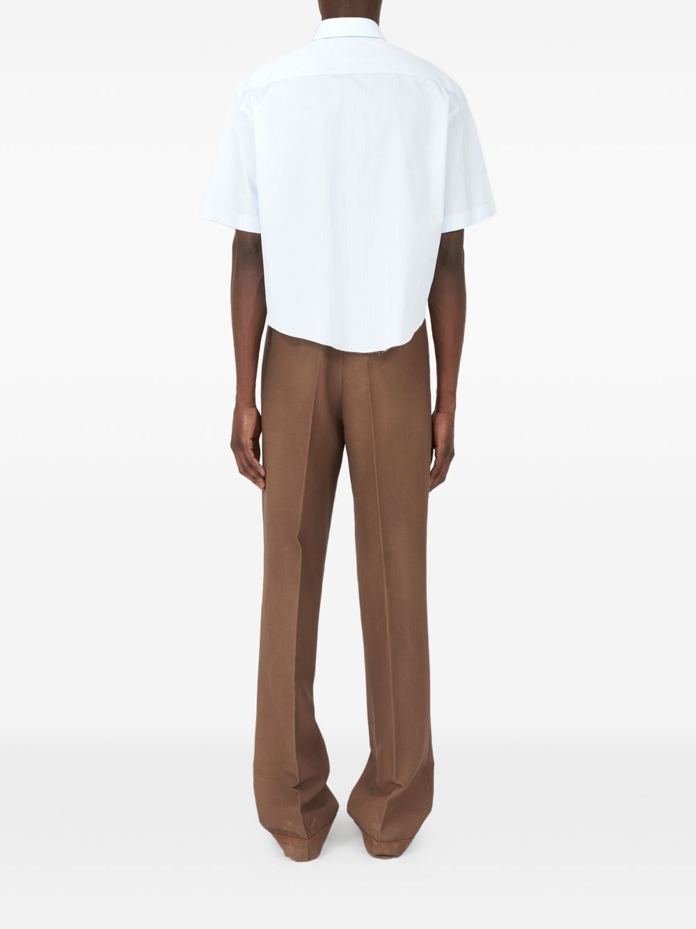 Maison Margiela Short Sleevled Shirt Uomo Sky In Blue