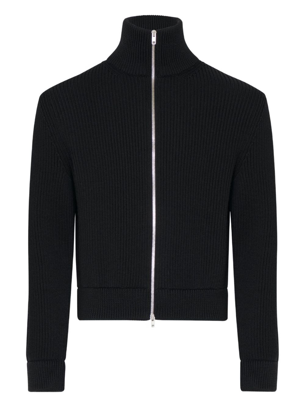 Maison Margiela Zipped Cardigan In Black