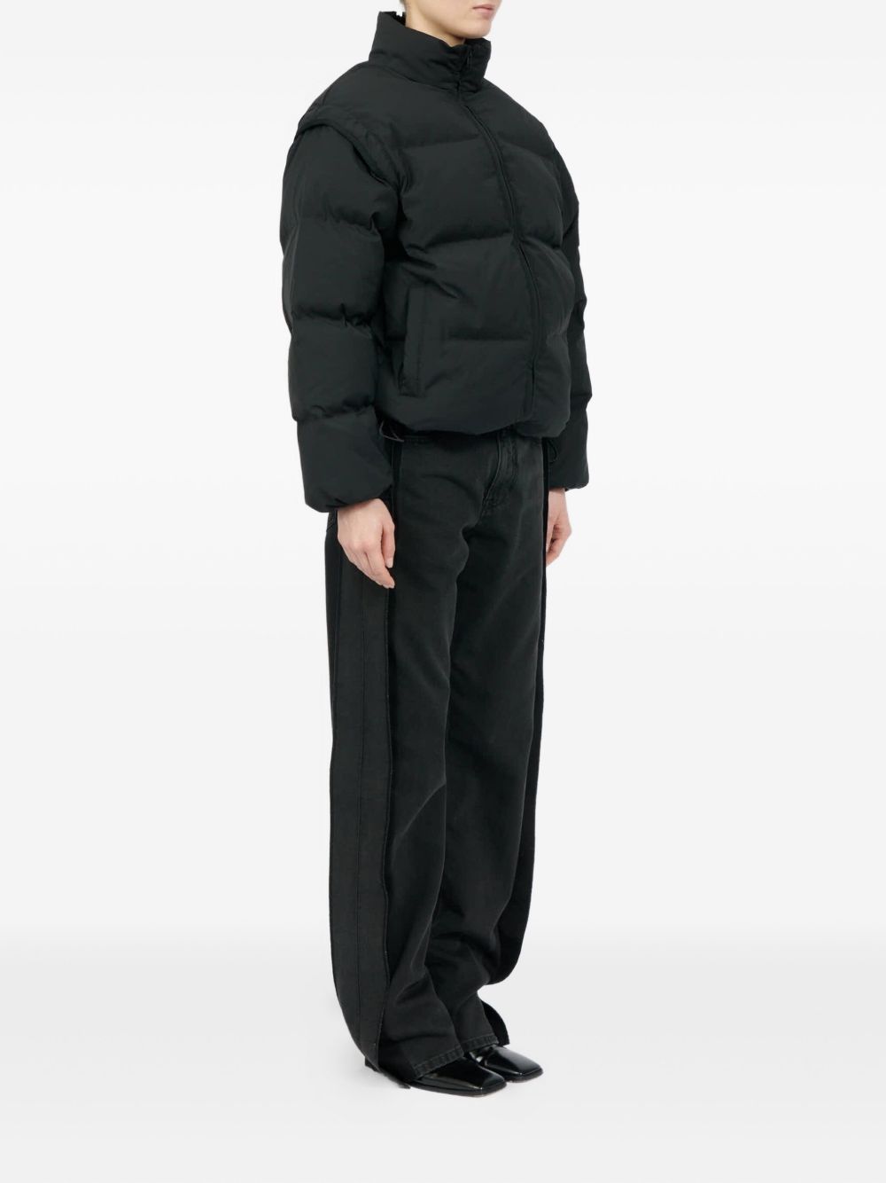 Mm6 Maison Margiela Short Puffer Jacket High Collar