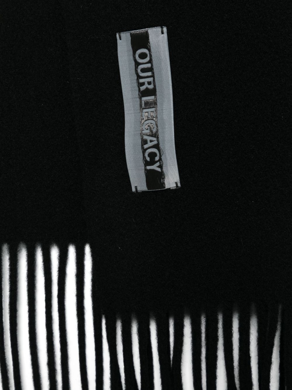 Our Legacy Rectangular Scarf Fringe Detail
