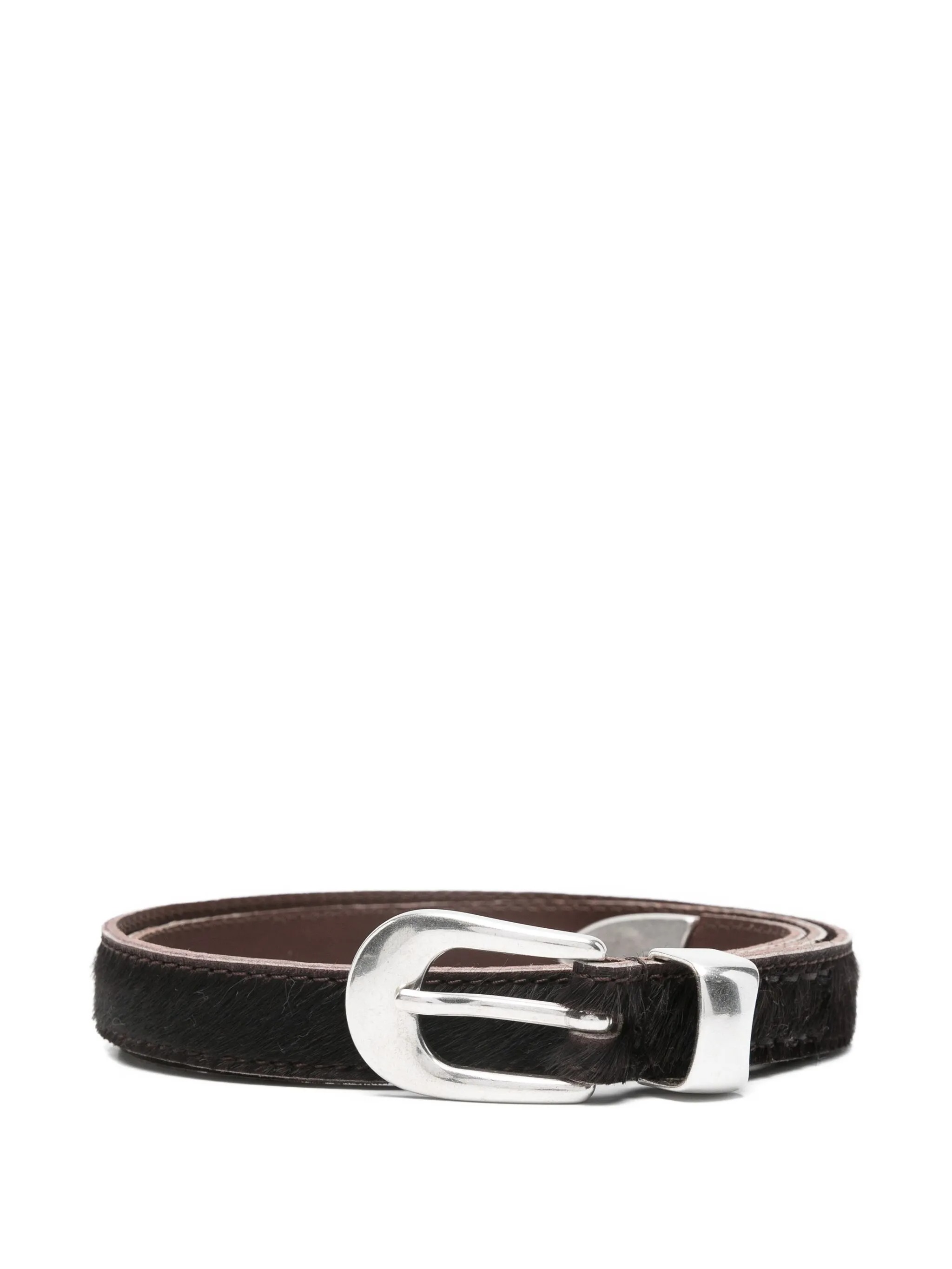 Our Legacy Pony Hair Belt In Black