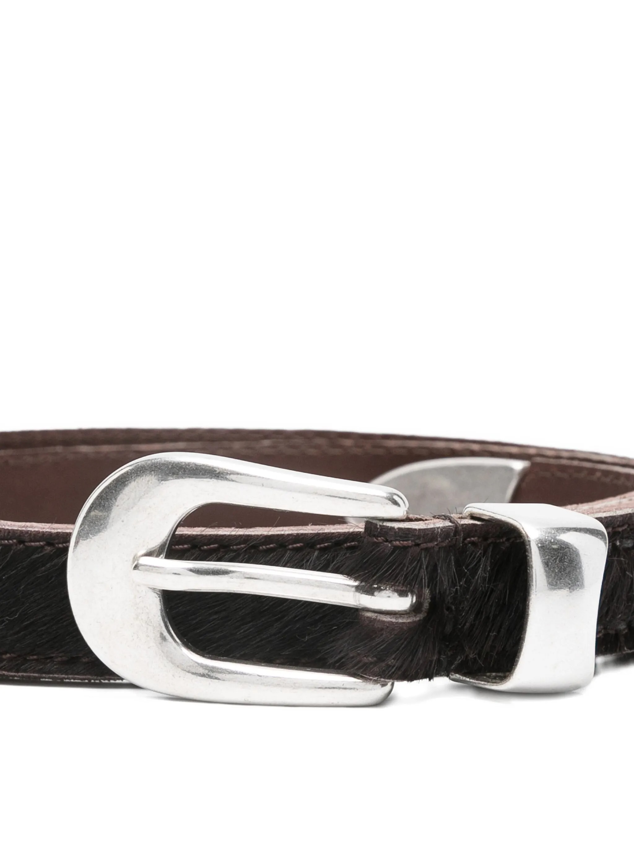 Our Legacy Pony Hair Belt In Black